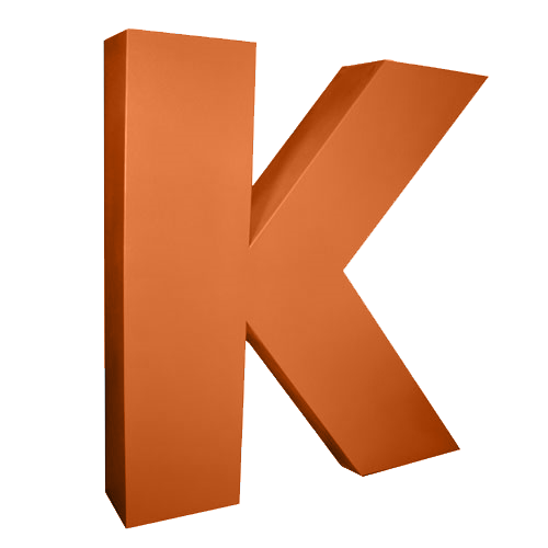 Oversized Letter K