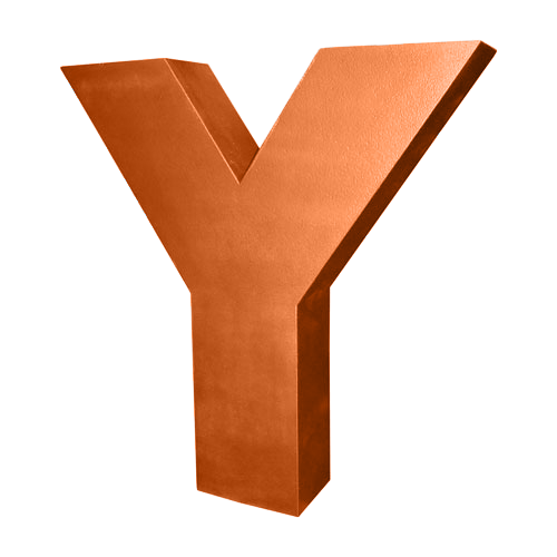 Oversized Letter Y
