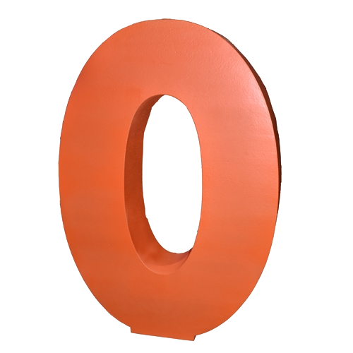 Oversized Number 0