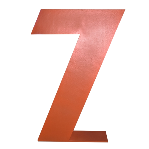 Oversized Number 7