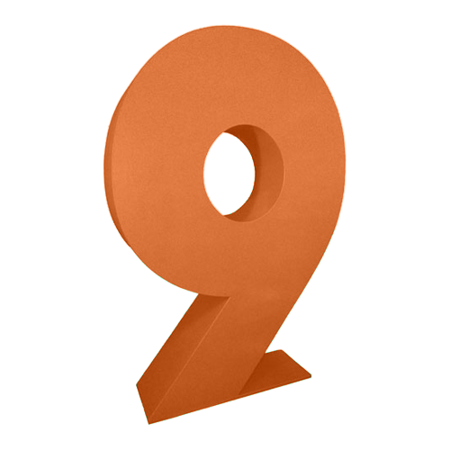 Oversized Number 9