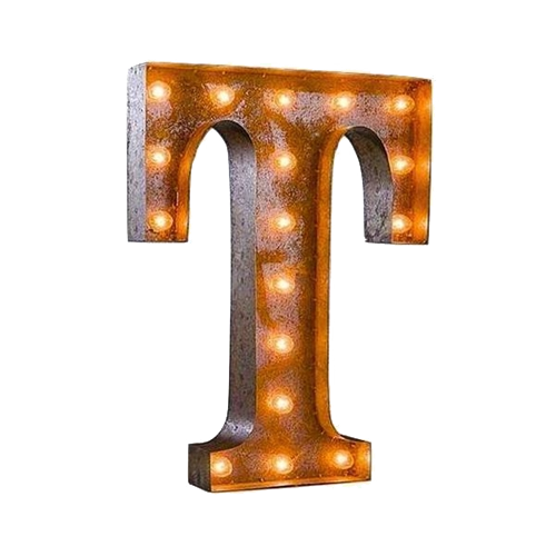 Vintage Marquee Letter - T