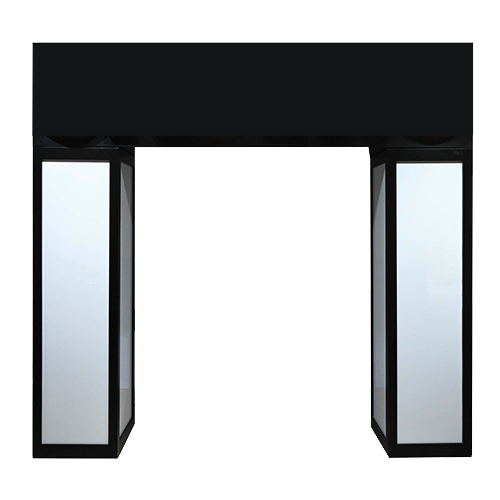 Black and White Column Entrance