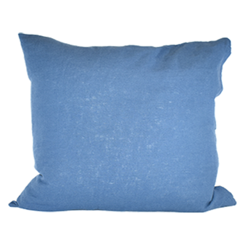 Cornflower Blue Linen Pillow