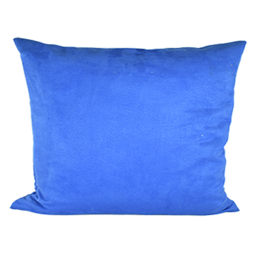 Royal Blue Faux Suede Pillow