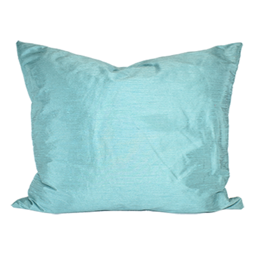 Aqua Dupioni Silk Pillow