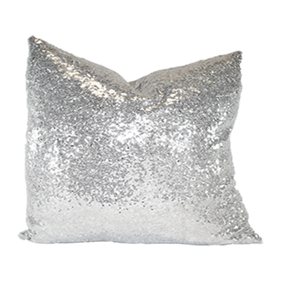 Silver Sequin Pillow