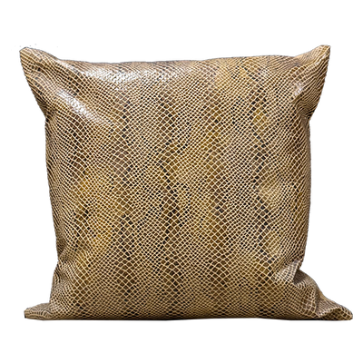 Brown Snakeskin Pillow