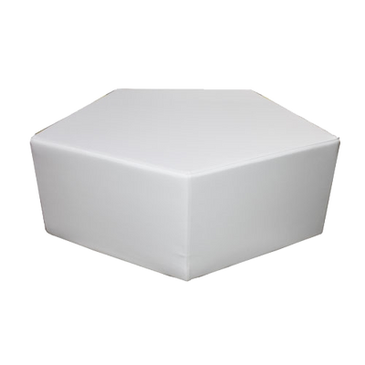 Pentagon Ottoman - White