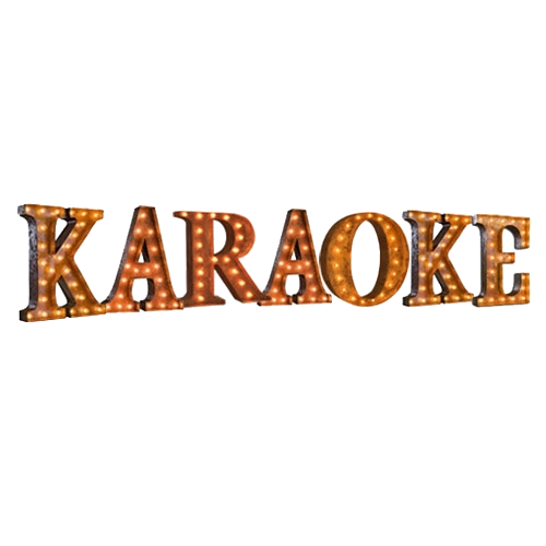 KARAOKE Vintage Marquee Letters