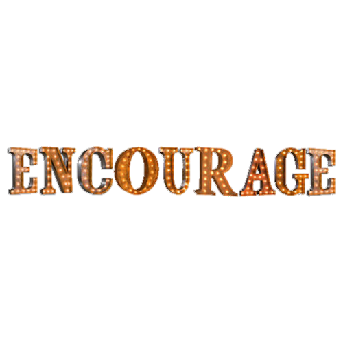ENCOURAGE Vintage Marquee Letters