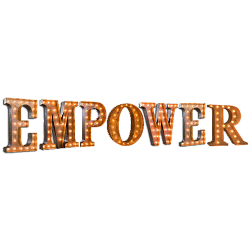 EMPOWER Vintage Marquee Letters