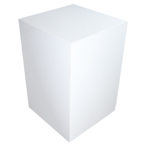 White Acrylic Pedestal 20" x 20" x 30"