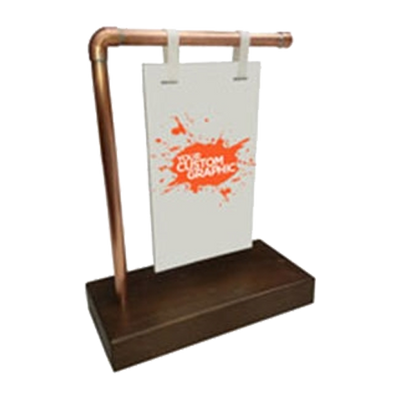 Copper Pipe Sign Stand - Small