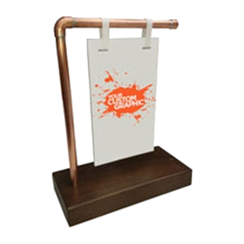 Copper Pipe Sign Stand - Small