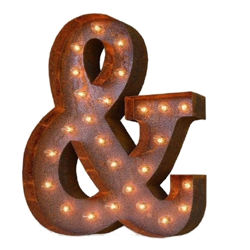 Vintage Marquee Ampersand - &