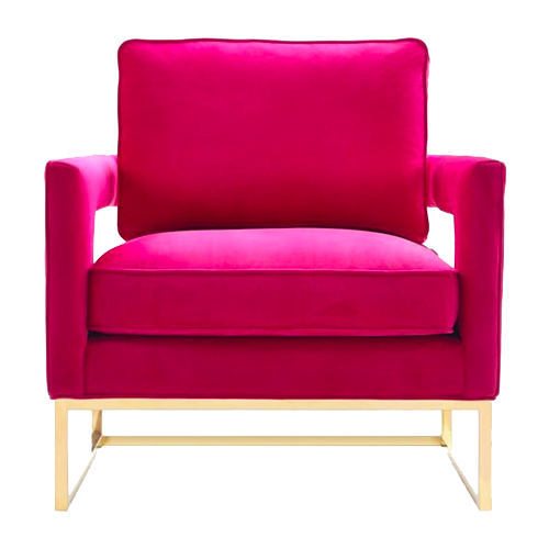 Thompson Arm Chair - Hot Pink
