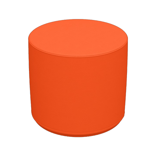 Cylinder Stool Orange