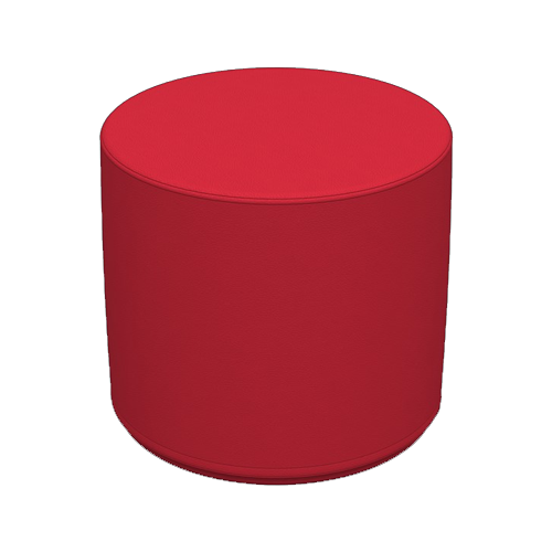 Cylinder Stool Red