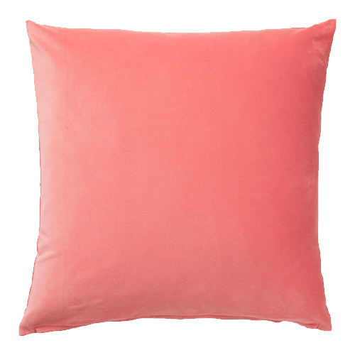 Coral Velvet Pillow