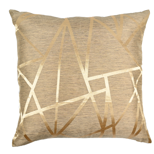 Gold Geometric Pillow