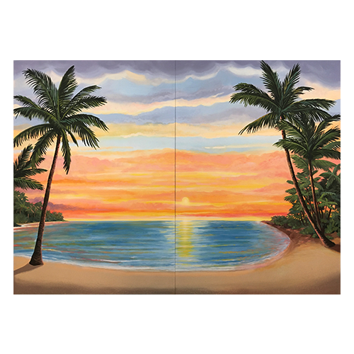 Oversized Tropical Postcard