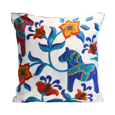 Blue Fiesta Pillow
