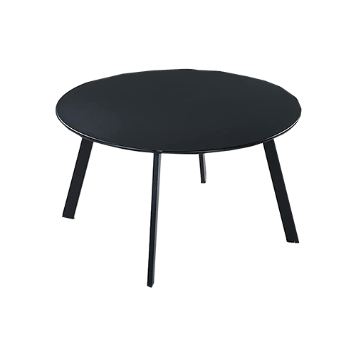 Round Black Coffee Table