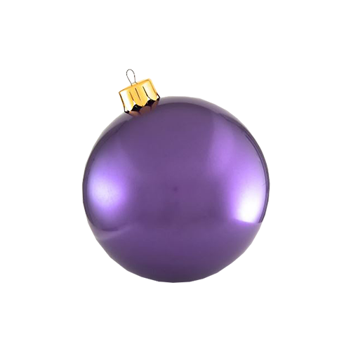 Holly Jolly Purple Oversized Ornament