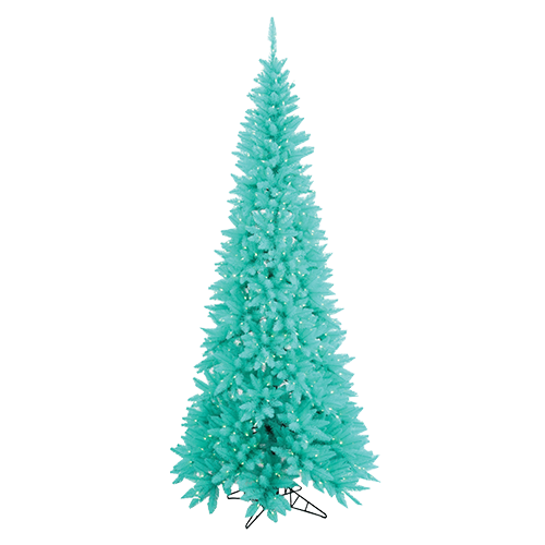 7' Aqua Pencil Tree