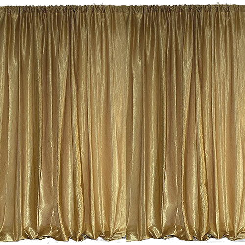 Gold Metallic Drape Panel 15' Long