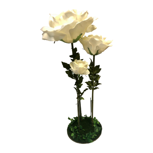 Rose Flower Set - Ivory