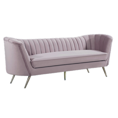 Lilac Velvet Sofa