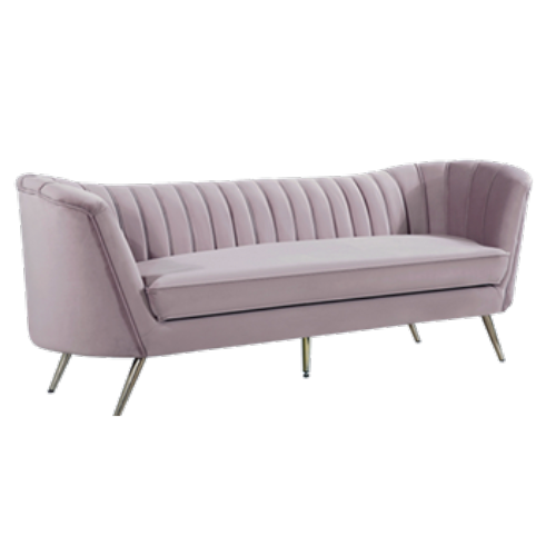 Lilac Velvet Sofa