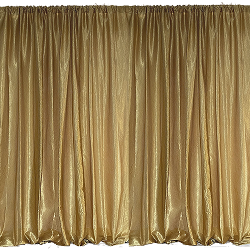 Gold Metallic Drape Panel 10' Long