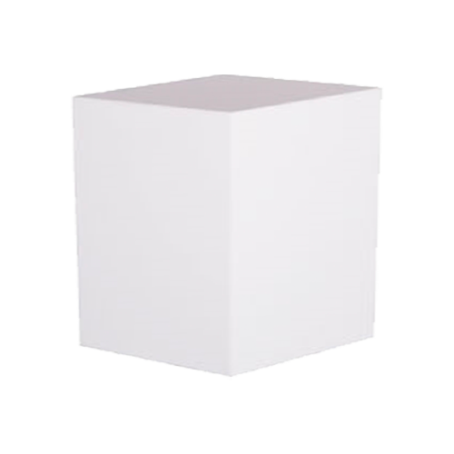 White Acrylic Pedestal 12" x 12" x 18"