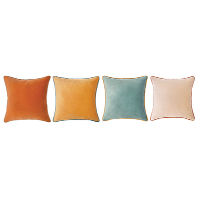 Set of (4) Velvet Autumn Pillows