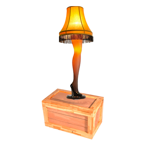 Leg Lamp with Crate