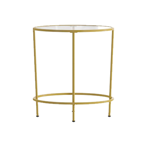 Gold End Table