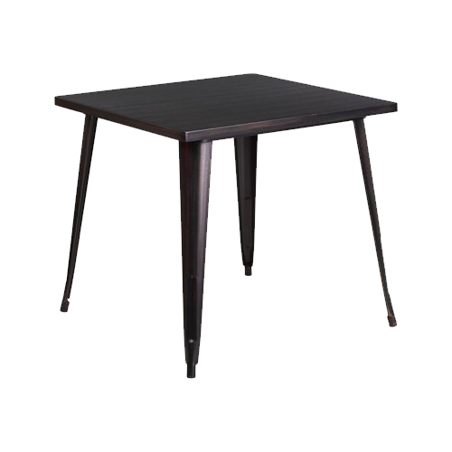 Antique Black Bistro Dining Table