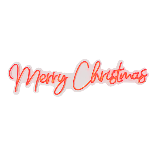 Merry Christmas - Red LED Neon