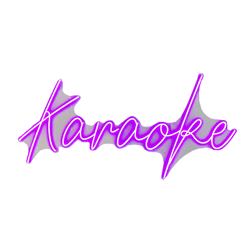 Karaoke - Purple LED Neon