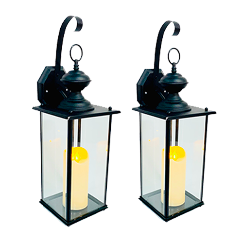Black Wall Sconce Set of (2)