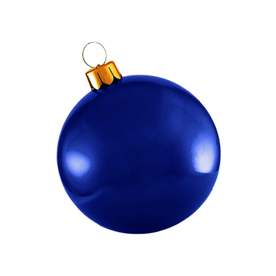 Holly Jolly Oversized Ornament - Dark Blue