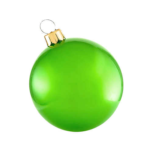 Holly Jolly Oversized Ornament - Classic Green