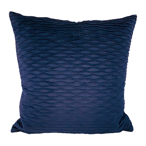 Navy Textured Pillow