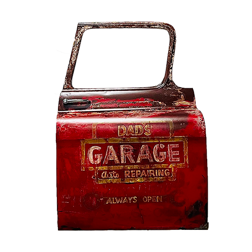 Dad's Garage Truck Door