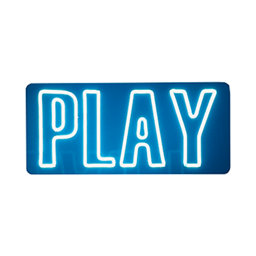 Play - Blue LED Neon