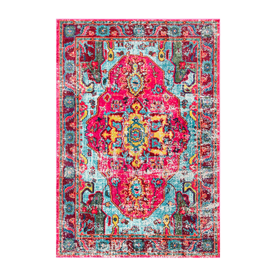 Hot Pink Mosaic Rug 6' x 9'