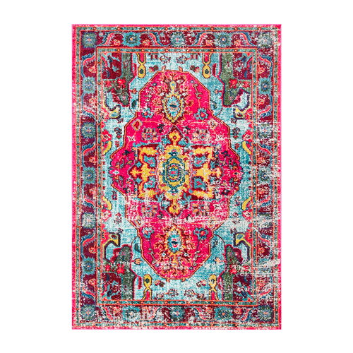 Hot Pink Mosaic Rug 6' x 9'